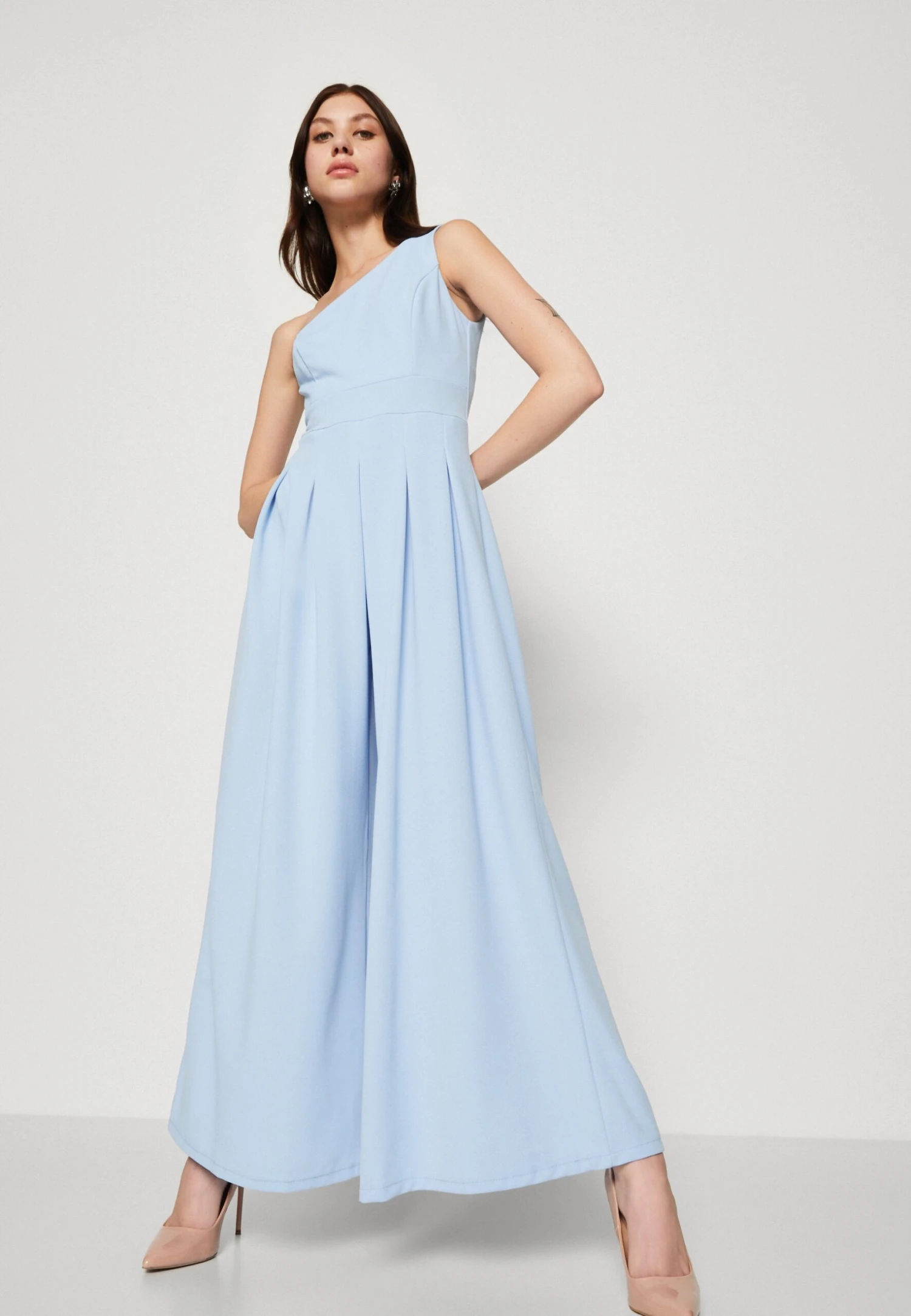 Wal G Sasha Pleated Pant - Jumpsuit - Sky Blue 6 Wal G Sasha Pleated Pant - Jumpsuit - Sky Blue - Afbeelding 4