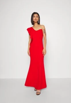 Wal G One Shoulder Maxi Dress - Cocktailjurk - Red