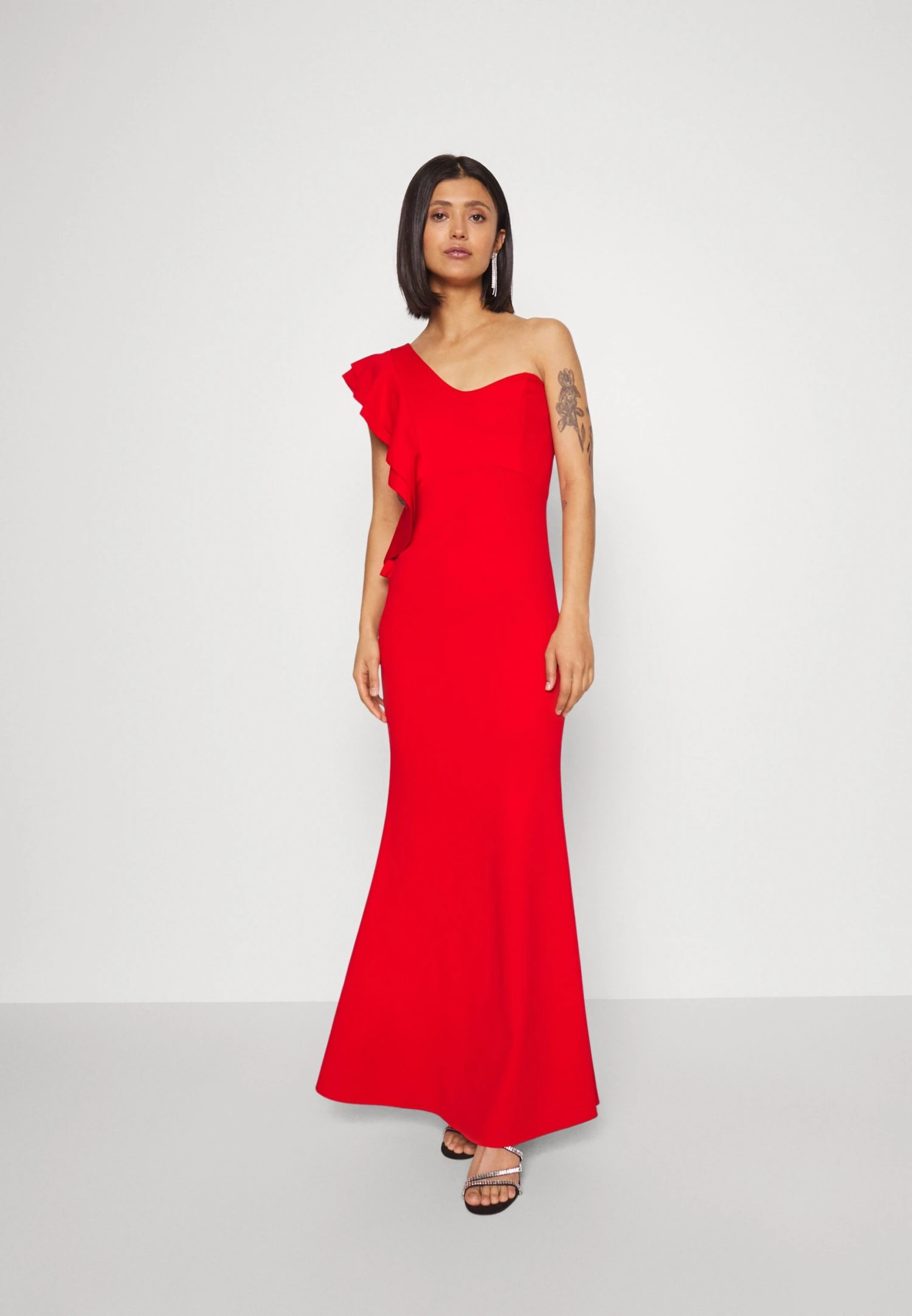 Wal G One Shoulder Maxi Dress - Cocktailjurk - Red 3 Wal G One Shoulder Maxi Dress - Cocktailjurk - Red
