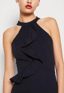 Wal G Sasha Frill Neck Midi Dress - Jerseyjurk - Navy Blue 13 Wal G Sasha Frill Neck Midi Dress - Jerseyjurk - Navy Blue -Wal G c7d008aaf31c46f59ea025dc8d718b8f