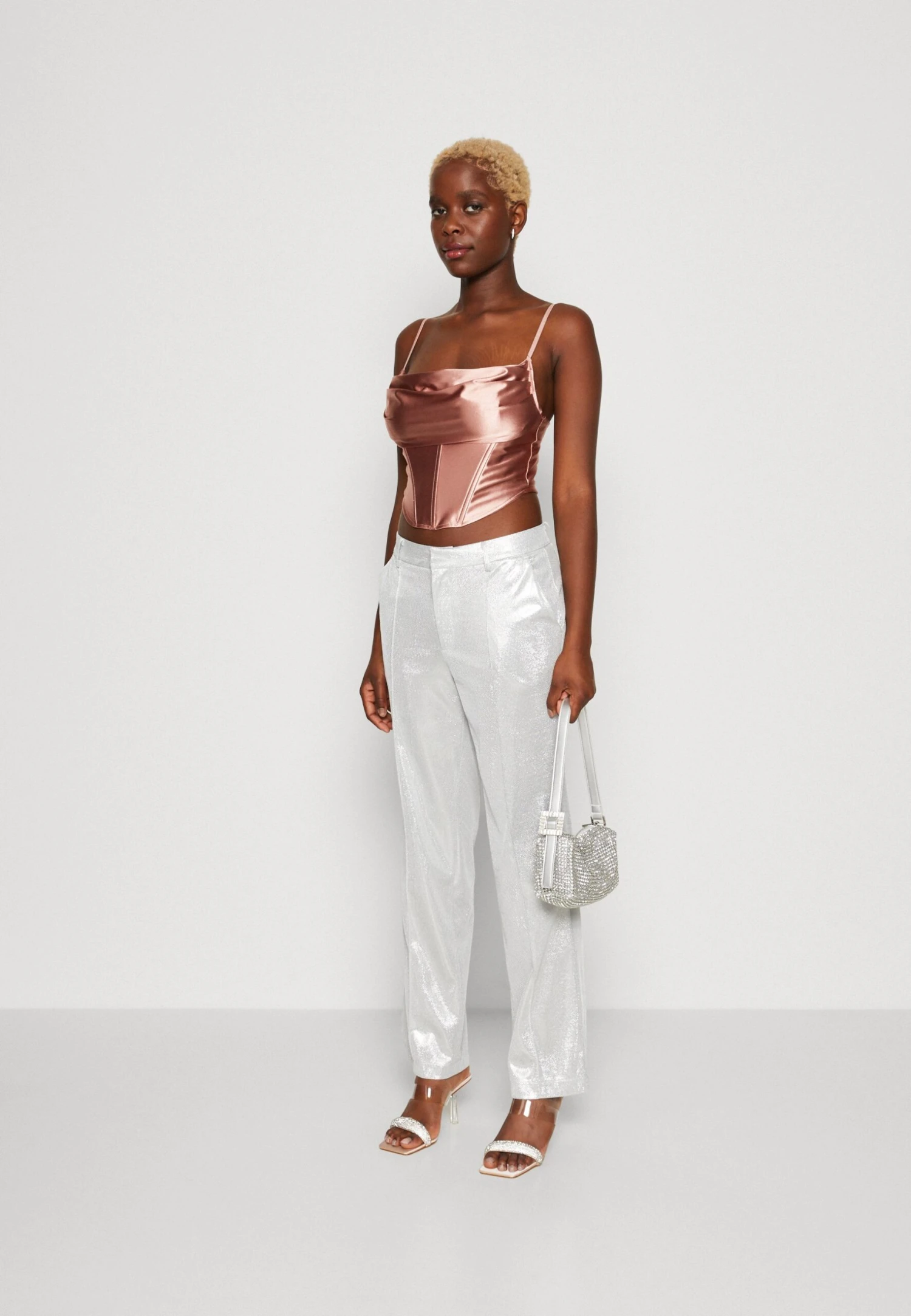 Wal G Christian Corset Crop - Top - Dusty Pink 4 Wal G Christian Corset Crop - Top - Dusty Pink - Afbeelding 2