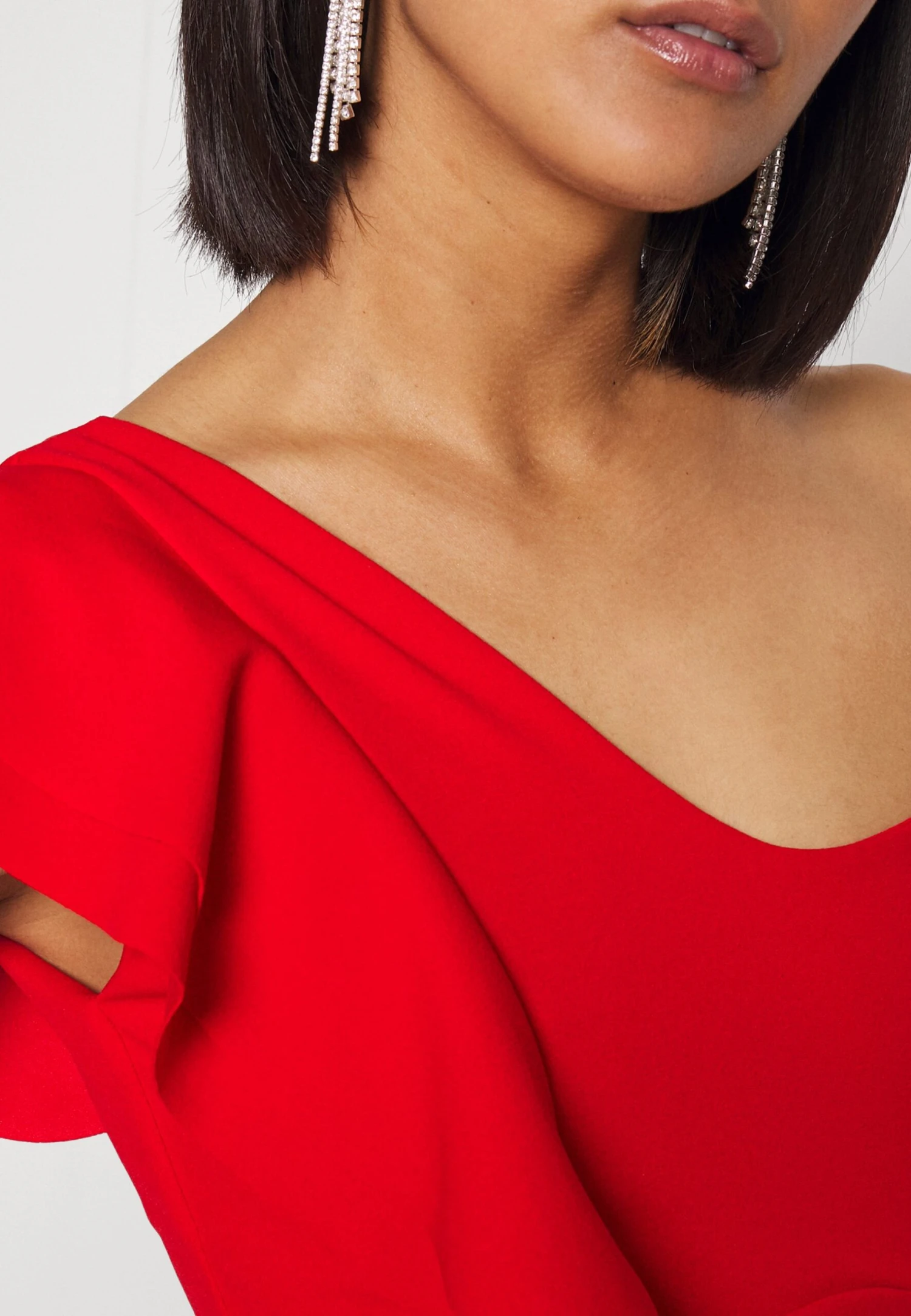 Wal G One Shoulder Maxi Dress - Cocktailjurk - Red 8 Wal G One Shoulder Maxi Dress - Cocktailjurk - Red - Afbeelding 6