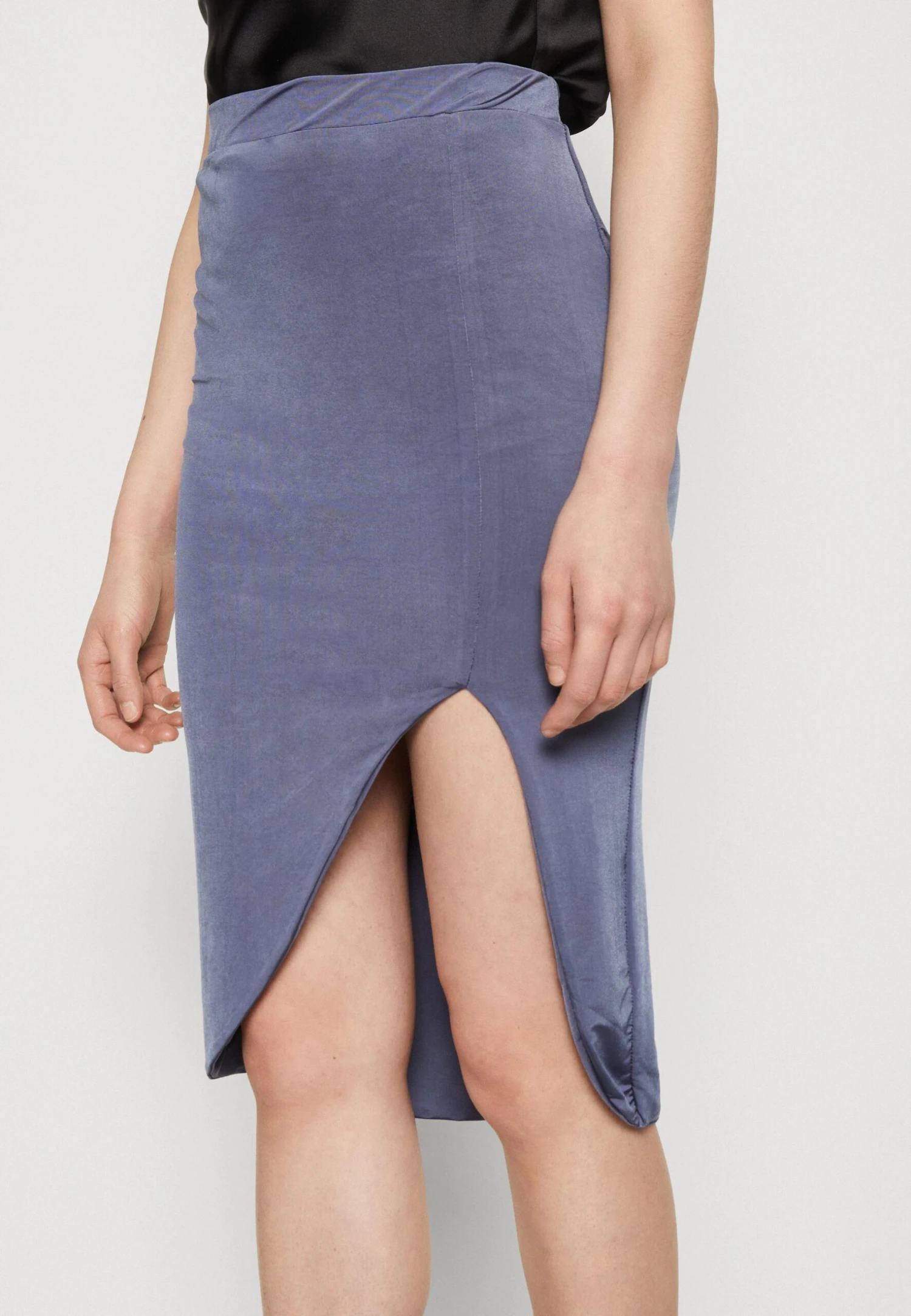 Wal G Party Ty Midi Skirt - Kokerrok - Denim Blue 8 Wal G Party Ty Midi Skirt - Kokerrok - Denim Blue - Afbeelding 6