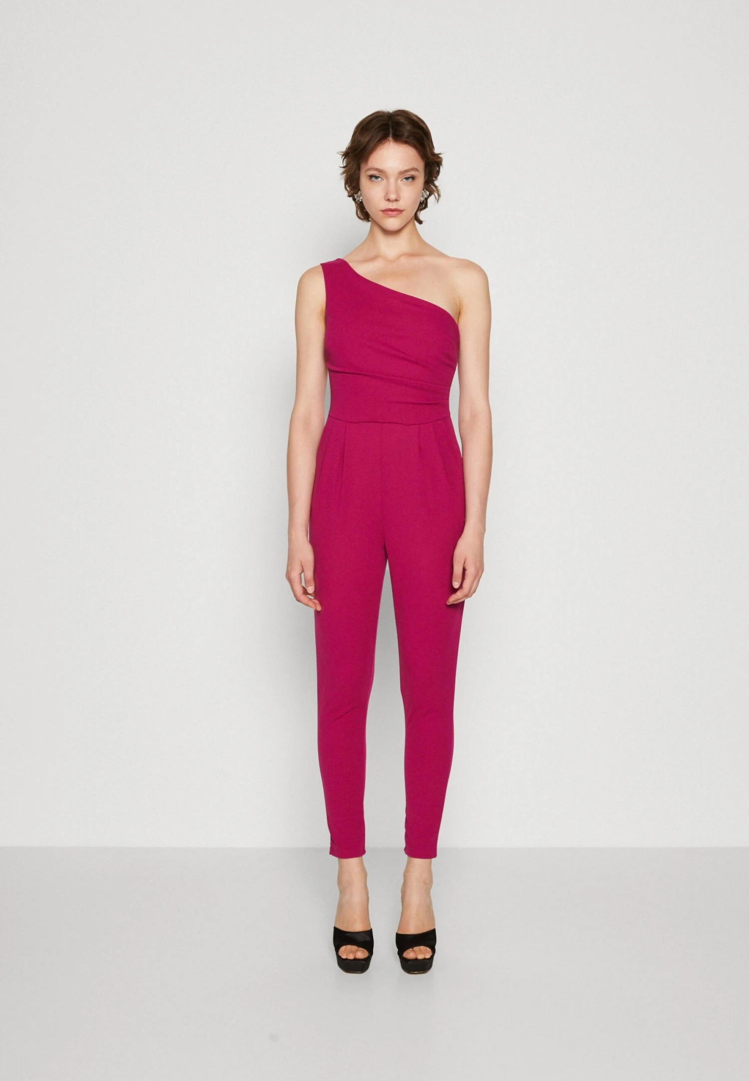 Wal G Rosalita One Shoulder - Jumpsuit - Raspberry 3 Wal G Rosalita One Shoulder - Jumpsuit - Raspberry