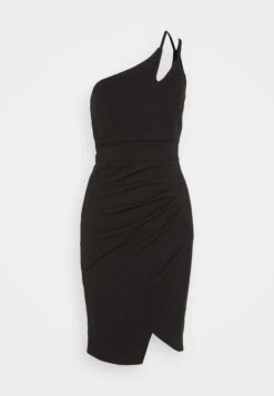 Wal G Valencia Cut Out One Shoulder Midi Dress - Jerseyjurk - Black 12 Wal G Valencia Cut Out One Shoulder Midi Dress - Jerseyjurk - Black -Wal G cb2727c5e7a64cb3b246ea9d48b14e36
