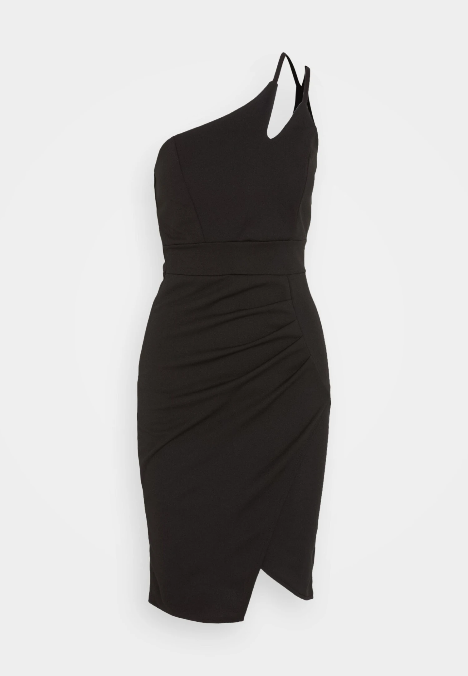 Wal G Valencia Cut Out One Shoulder Midi Dress - Jerseyjurk - Black 7 Wal G Valencia Cut Out One Shoulder Midi Dress - Jerseyjurk - Black - Afbeelding 5