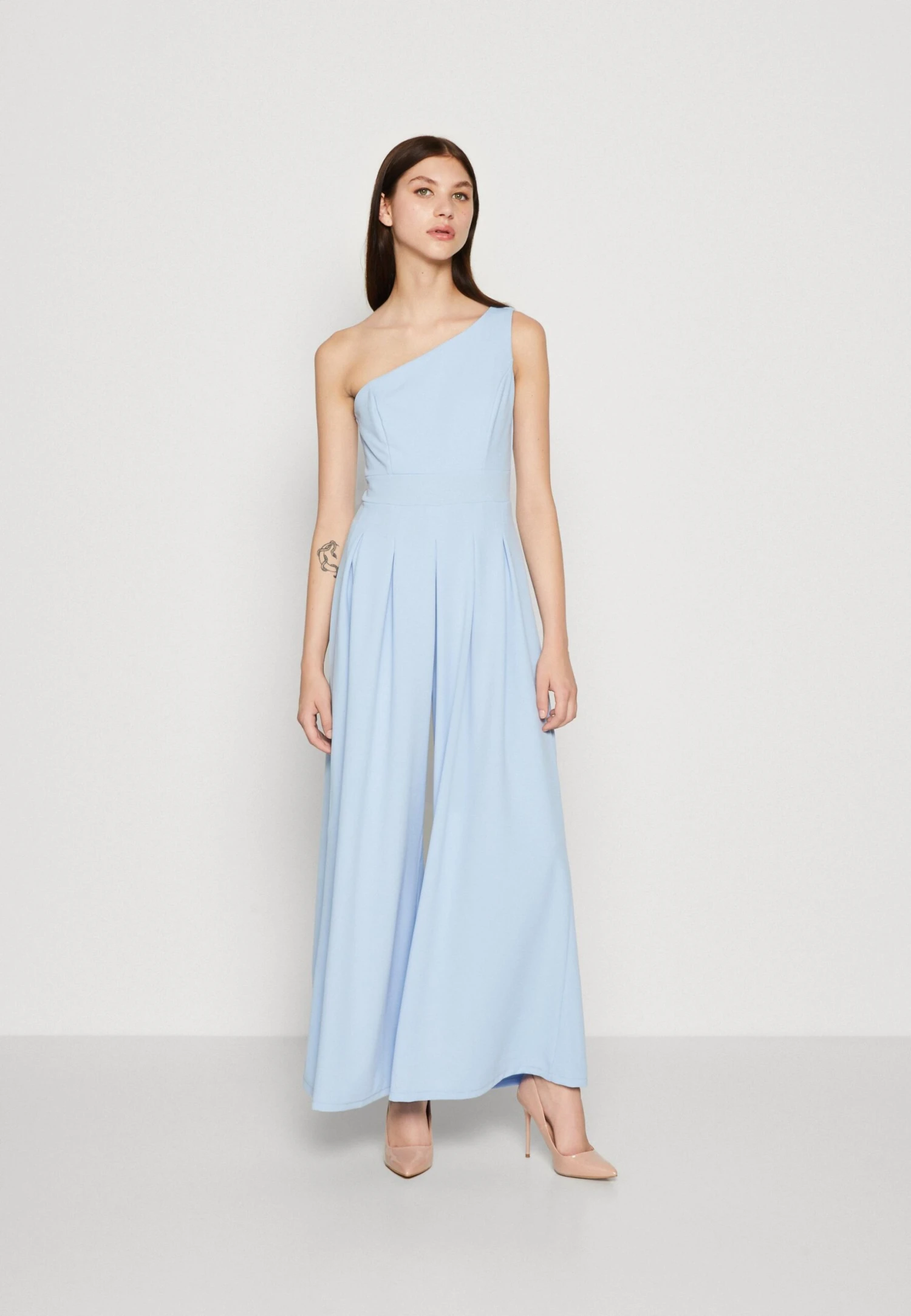 Wal G Sasha Pleated Pant - Jumpsuit - Sky Blue 3 Wal G Sasha Pleated Pant - Jumpsuit - Sky Blue