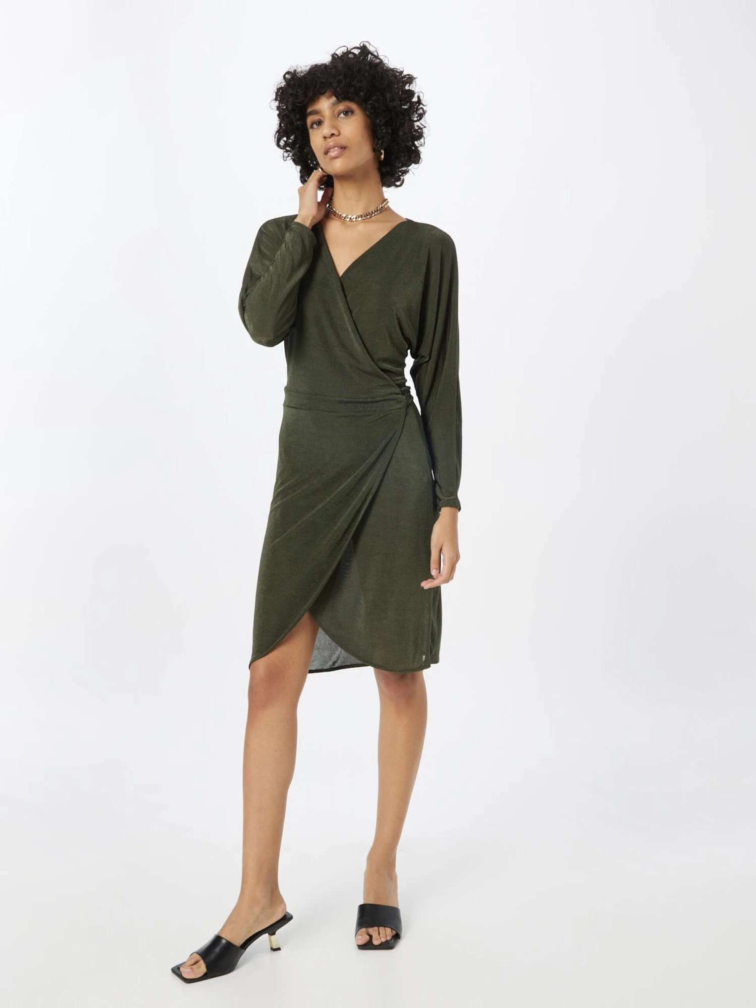 Wal G Mini Jurken Jurk Dames Donkergroen 7 Wal G Mini Jurken Jurk Dames Donkergroen - Afbeelding 5