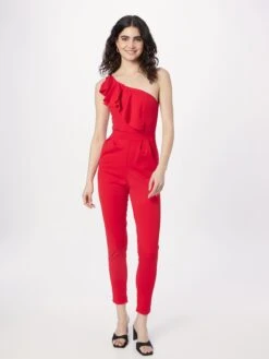 Wal G Lange Jumpsuits Jumpsuit KELLY Dames Rood -Wal G d0cbb125a009c433226b5851a5951f28