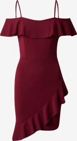 Wal G Mini Jurken Jurk REVRA Dames Wijnrood
