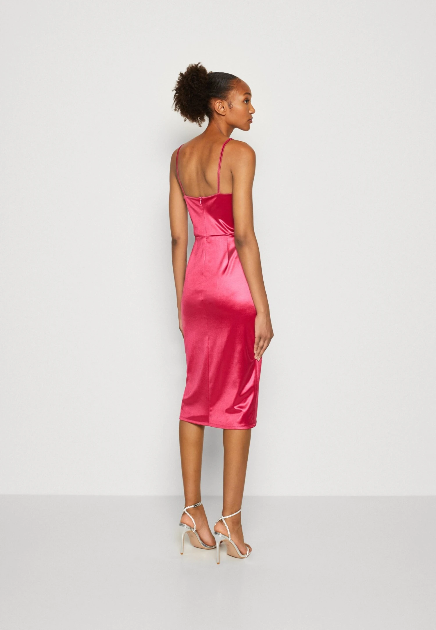 Wal G Saira Midi - Etui-Jurk - Fuchsia 5 Wal G Saira Midi - Etui-Jurk - Fuchsia - Afbeelding 3