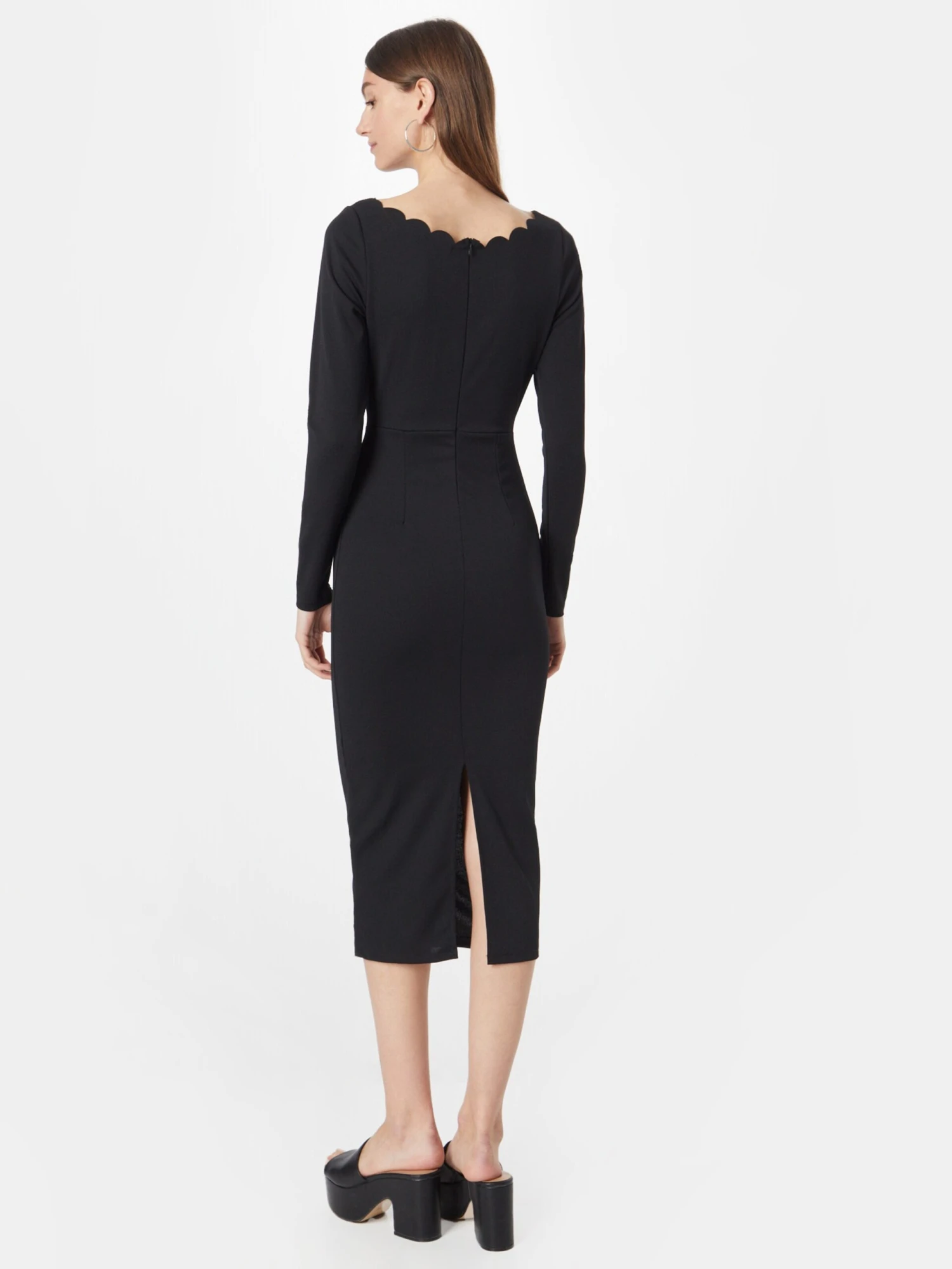 Wal G Midi Jurken Jurk JESS Dames Zwart 6 Wal G Midi Jurken Jurk JESS Dames Zwart - Afbeelding 4