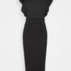 Diana Ruffle Sleeve Midi Dress - Jerseyjurk - Black 1 Diana Ruffle Sleeve Midi Dress - Jerseyjurk - Black -Wal G d88093edf4834a3facc8d06aff4201b1