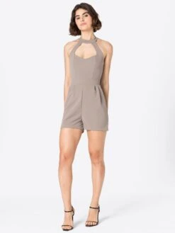 Wal G Korte Jumpsuits Jumpsuit JOANNA Dames Taupe 11 Wal G Korte Jumpsuits Jumpsuit JOANNA Dames Taupe -Wal G dbc5590834186198626d9ee962286d4f