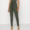 Wal G Jimmy Tie Back - Jumpsuit - Khaki Green