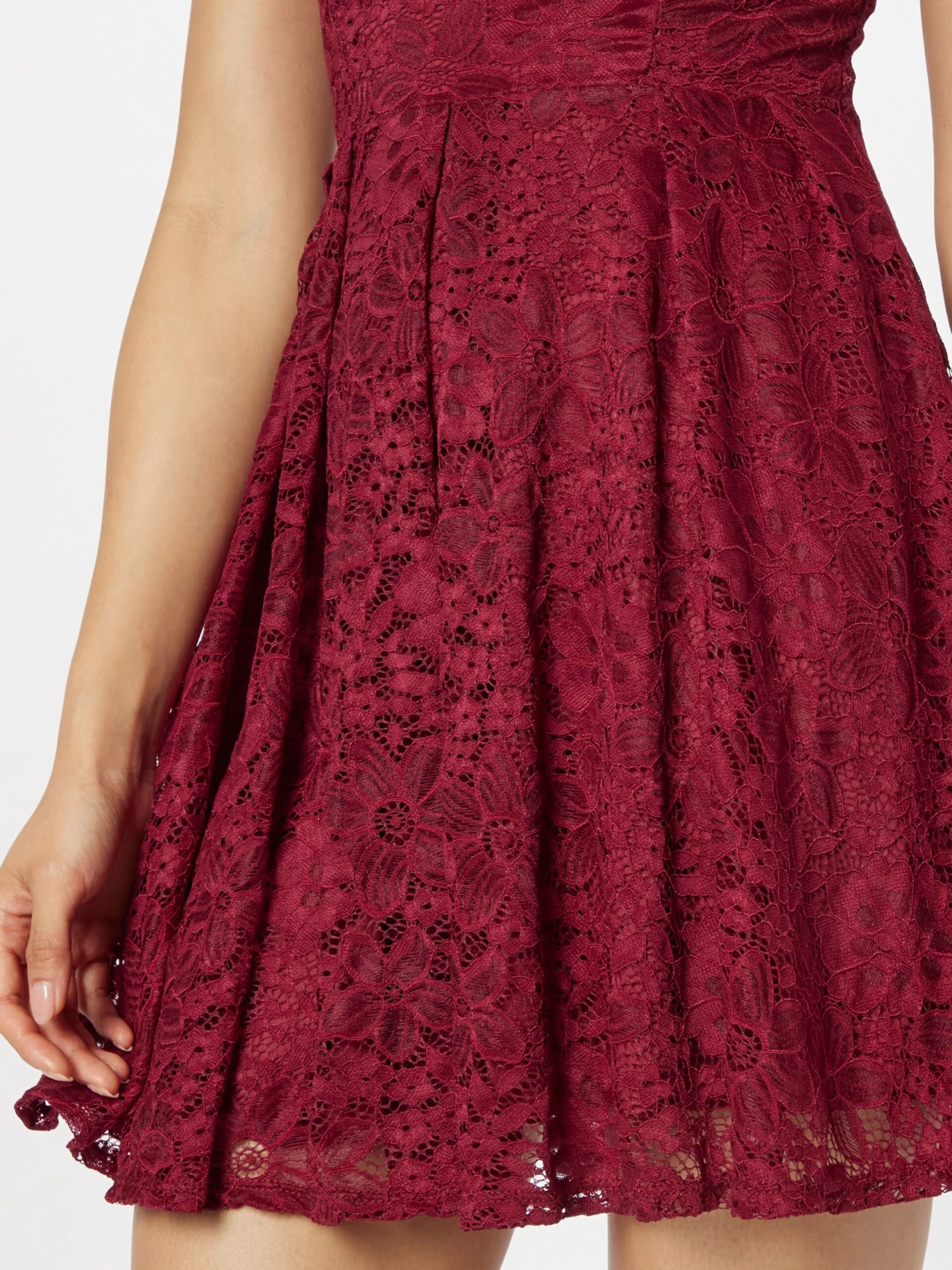 Wal G Mini Jurken Jurk LEONA Dames Wijnrood 4 Wal G Mini Jurken Jurk LEONA Dames Wijnrood - Afbeelding 2