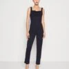 Wal G Serena Pleated - Jumpsuit - Navy Blue -Wal G e2d308af636c4b5a9ccebd93181634a3