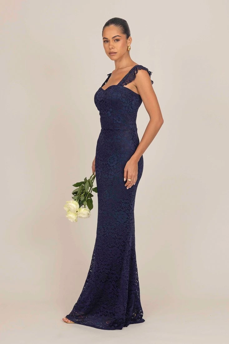 Wal G AMI MAXI DRESS - Galajurk - Navy Blue 4 Wal G AMI MAXI DRESS - Galajurk - Navy Blue - Afbeelding 2
