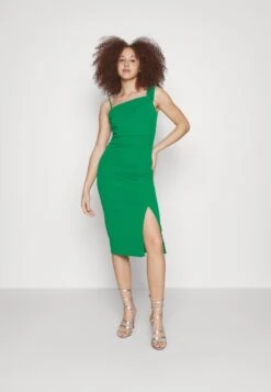 Wal G Revra One Shoulder Midi Dress - Cocktailjurk - Leaf Green