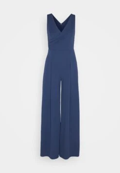 Wal G Sabrina Wide Leg - Jumpsuit - Denim Blue -Wal G e65a674bb85c4f45990604a1e121d336