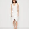 Wal G Ally Knot Midi - Cocktailjurk - White 2 Wal G Ally Knot Midi - Cocktailjurk - White -Wal G ea83a899754e46c3b9510bbe61eb2223