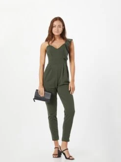 Wal G Lange Jumpsuits Jumpsuit IMAANI Dames Kaki -Wal G eee1ed6183ec328f61beb7c557dd9261