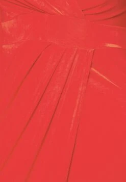 Mag V Neck Midi - Jurk - Red -Wal G f3eb144d2f6a4757a1b11461209ad1c6