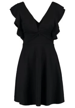 Wal G Lucia V Neck Frill Sleeve Skater Dress - Cocktailjurk - Black 11 Wal G Lucia V Neck Frill Sleeve Skater Dress - Cocktailjurk - Black -Wal G f498431274de44dd9f81d2cacf43880a
