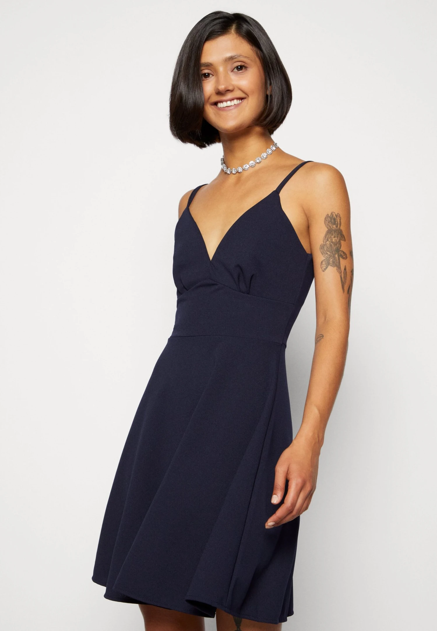 Wal G Jina Skater Dress - Jerseyjurk - Navy Blue 6 Wal G Jina Skater Dress - Jerseyjurk - Navy Blue - Afbeelding 4