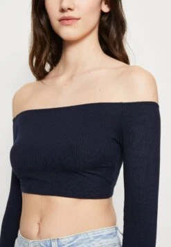 Wal G Hollie Off Shoulder Crop - Longsleeve - Navy 13 Wal G Hollie Off Shoulder Crop - Longsleeve - Navy -Wal G fad3961ba67744cc92784dbce86825d3