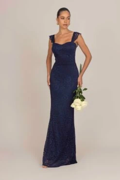 Wal G AMI MAXI DRESS - Galajurk - Navy Blue