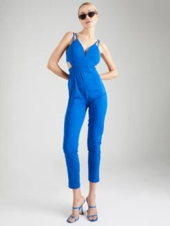 Wal G Lange Jumpsuits Jumpsuit JADE Dames Royal Blue/koningsblauw -Wal G fdb4de24006cae49ea56a9d25ef21ff2